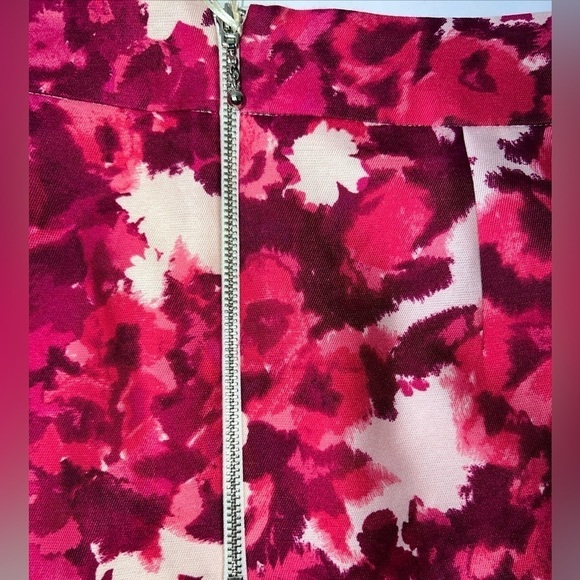 Kate Spade Jordan Silk Blend Berry Moody Floral Pencil Skirt Sz 4 woman’s pink - Picture 12 of 12